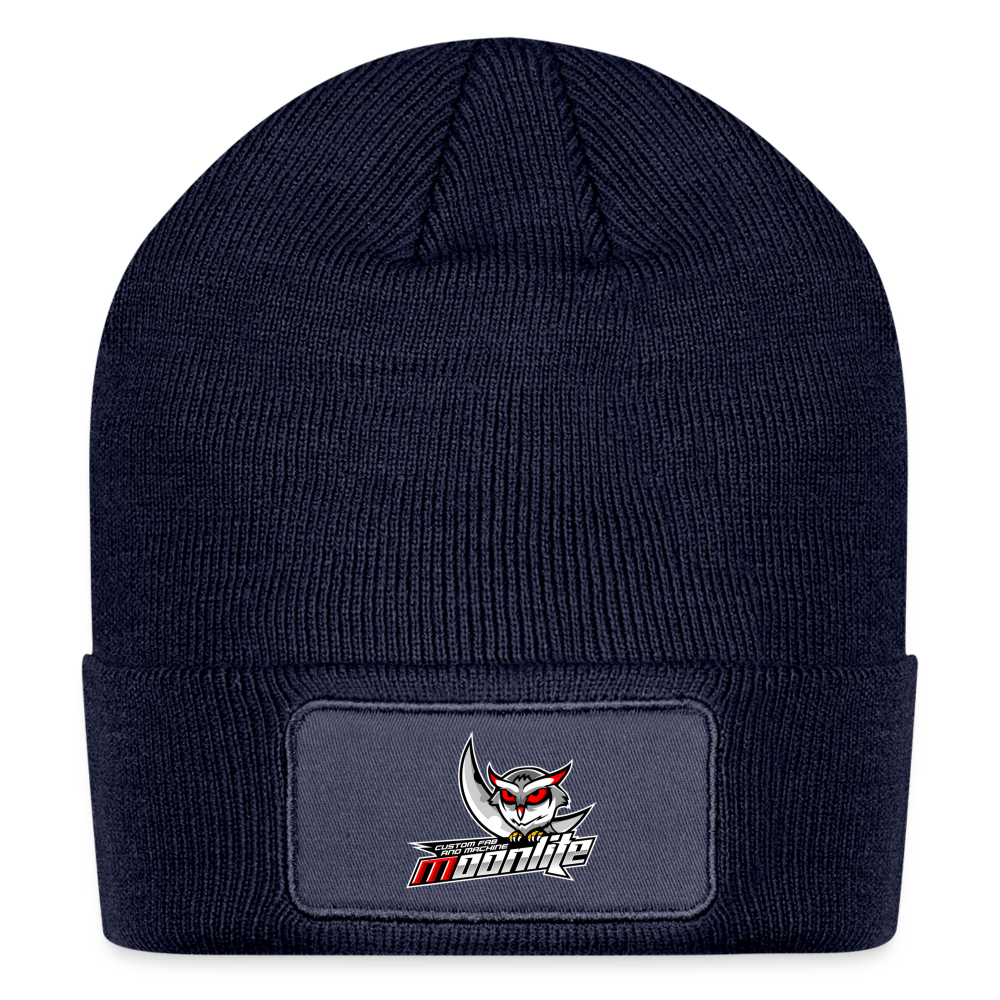 Moonlite Patch Beanie - navy