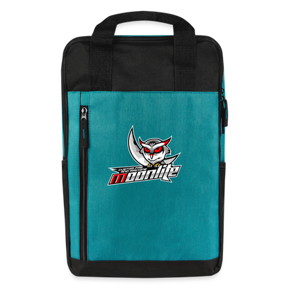 Laptop Backpack - heather teal/black