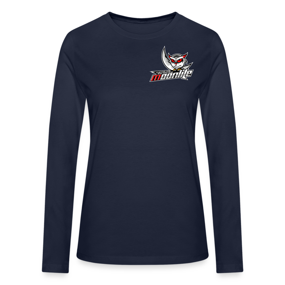 Bella + Canvas Women's Long Sleeve T-Shirt - navy