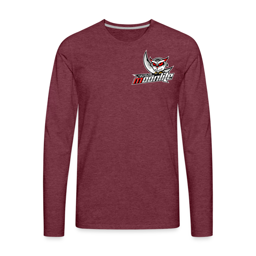 Men's Premium Long Sleeve T-Shirt - heather burgundy