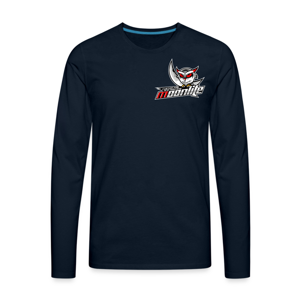 Men's Premium Long Sleeve T-Shirt - deep navy