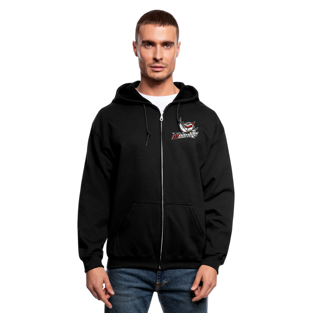 Men's Zip Hoodie - black