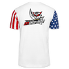 Adult Stars & Stripes T-Shirt | LAT Code Five™ 3976 - white