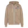 Bella + Canvas Unisex Full Zip Hoodie - tan