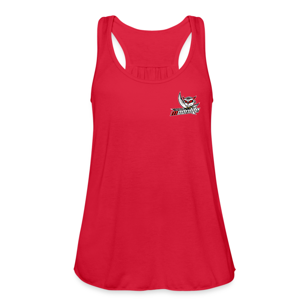 Women's Flowy Tank Top by Bella - red
