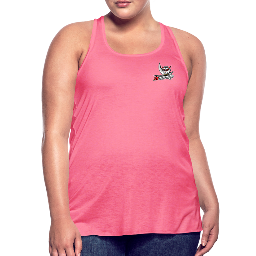 Women's Flowy Tank Top by Bella - neon pink