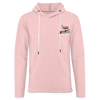 Unisex Lightweight Terry Hoodie - cream heather pink