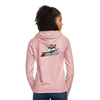 Unisex Lightweight Terry Hoodie - cream heather pink