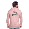 Unisex Lightweight Terry Hoodie - cream heather pink