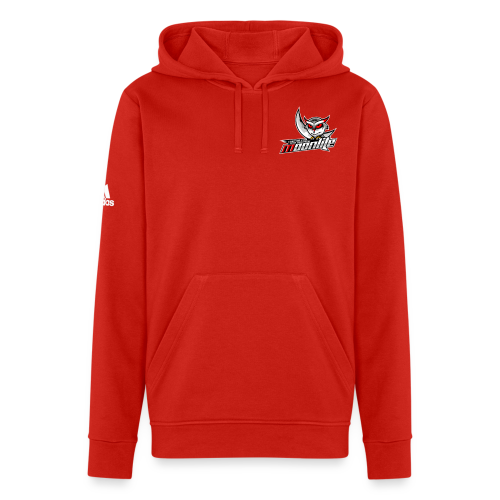Adidas Unisex Fleece Hoodie - red