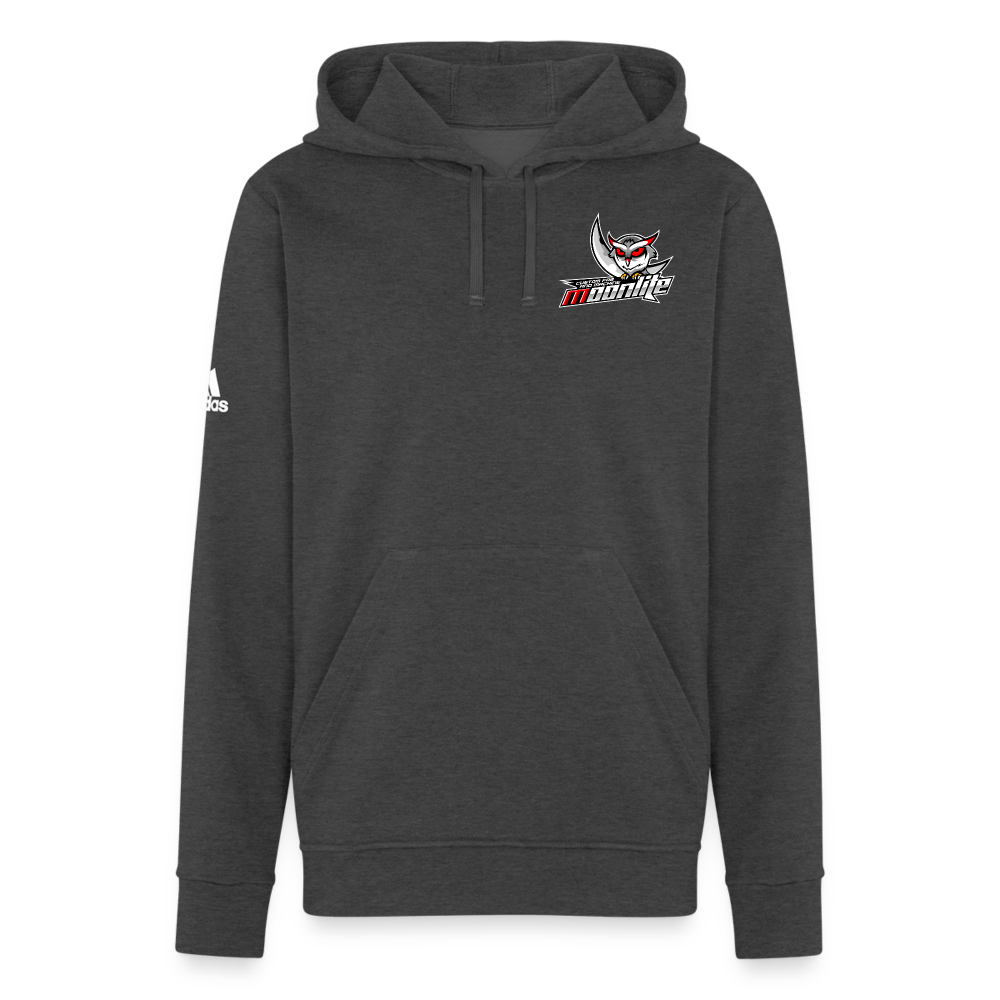 Adidas Unisex Fleece Hoodie - charcoal grey