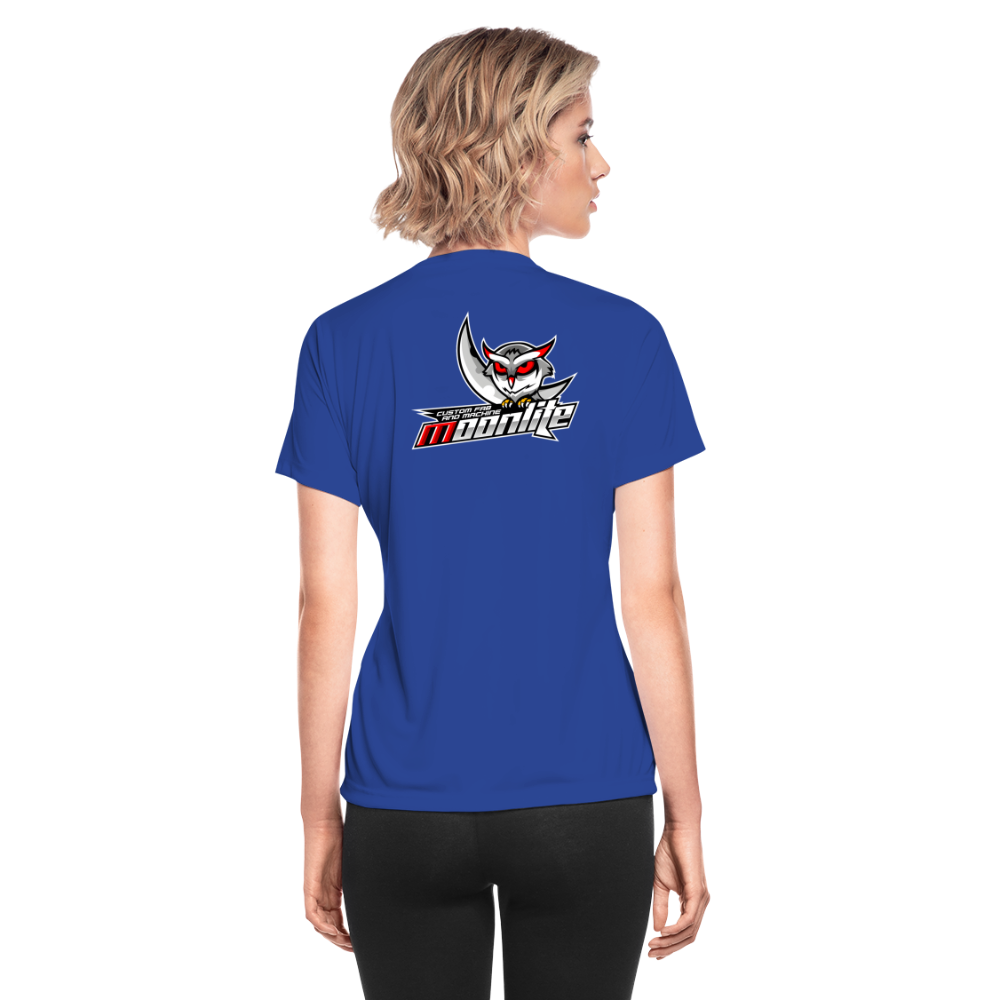 Women's Moisture Wicking Performance T-Shirt - royal blue