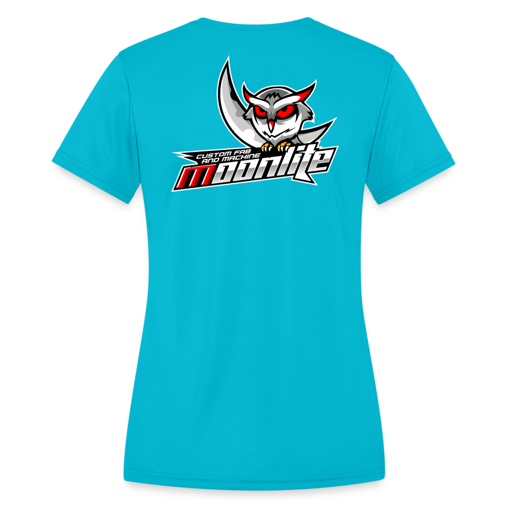 Women's Moisture Wicking Performance T-Shirt - turquoise