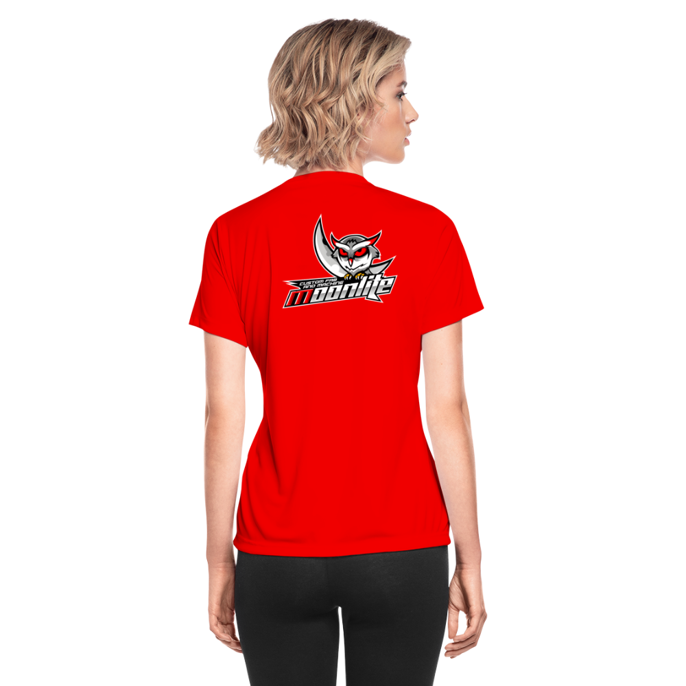 Women's Moisture Wicking Performance T-Shirt - red