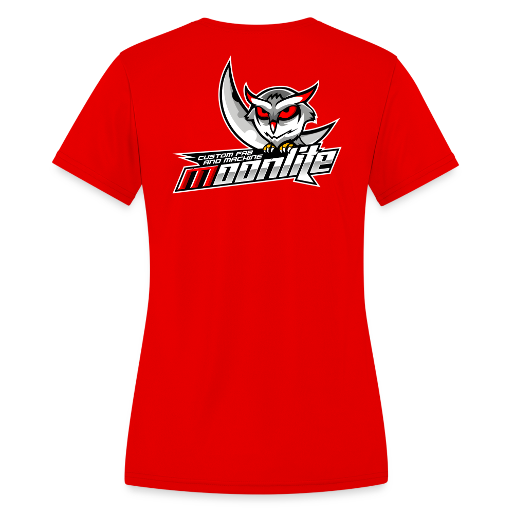 Women's Moisture Wicking Performance T-Shirt - red