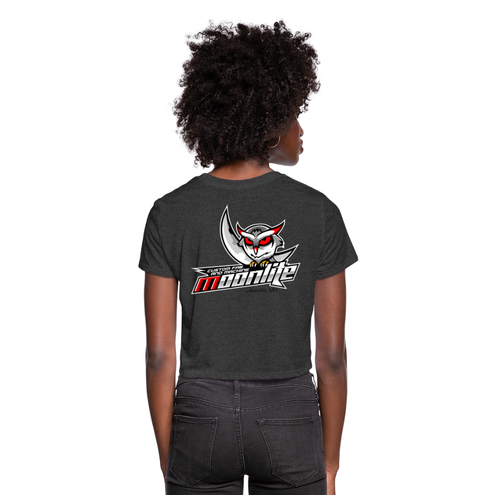 Women's Cropped T-Shirt - deep heather