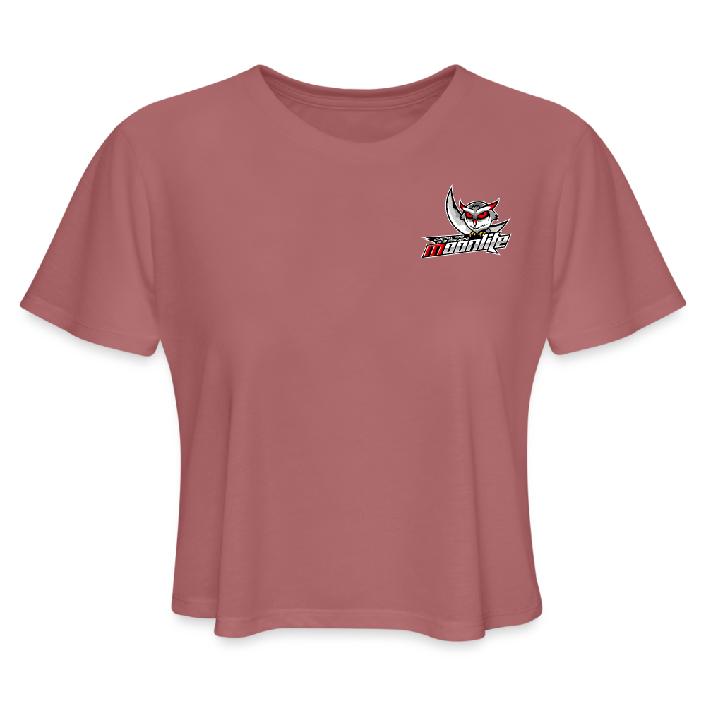 Women's Cropped T-Shirt - mauve