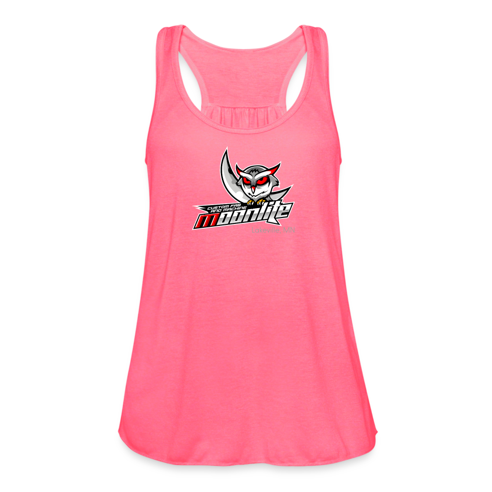 Women's Flowy Tank Top by Bella - neon pink