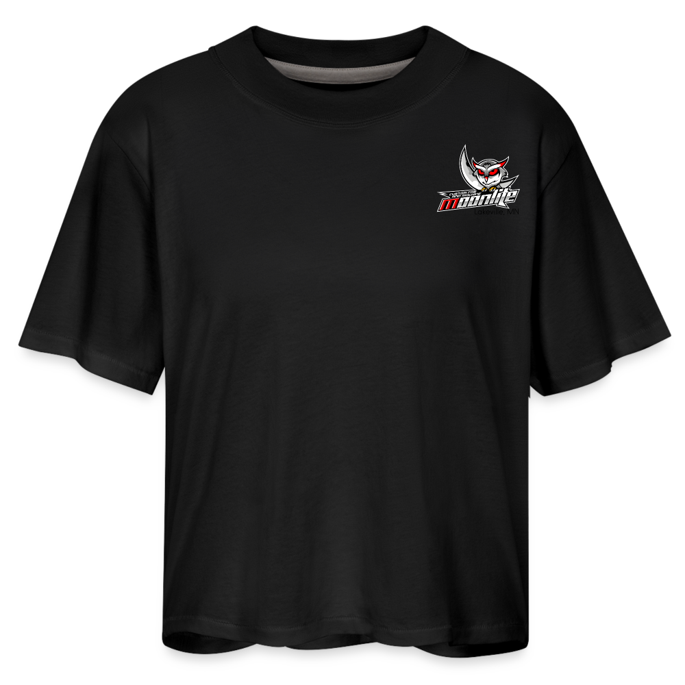 Women's Boxy Tee - black