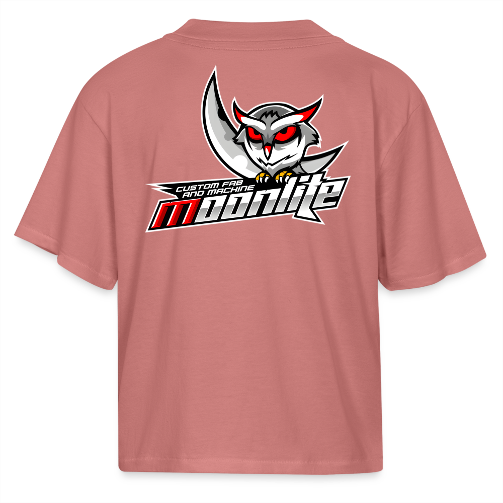 Women's Boxy Tee - mauve